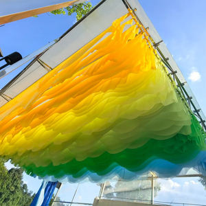 Nuovo Arrivo Tenda a Vela Ondulata Effetto Vento per Soffitto, Parasole per Ristoranti, Case Vacanza, Aree Panoramiche, Terrazze, Colore Arcobaleno, Effetto Onda d'Acqua - Product Image 5