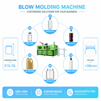 Mesin Cetak Tiup Otomatis Pabrik 1300BPH untuk Botol Madu Selai PET Mulut Lebar 5L 2 Rongga Full Elektrik