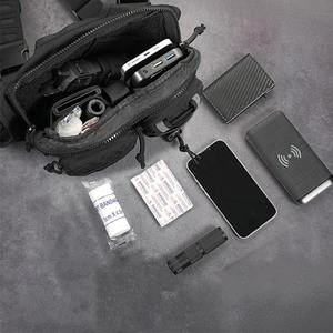 שירות קל משקל מותאם אישית גברים החזה אסדת ריצה תיק גב כיס טלפון החזה מחזיק תיק טקטי עבור גברים - Product Image 6