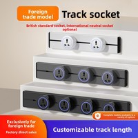 Hot Home Wall Mount Power Strip Adaptateur de prise amovible 3 prises Appareils de voie d'alimentation Prise de voie électrique universelle