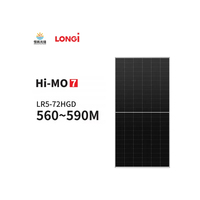 Panel Surya Hi-MO 7 LR5-72HGD 560W-590W Garansi 30 Tahun 144 Sel Tipe-N HJT Modul PV Bifasial