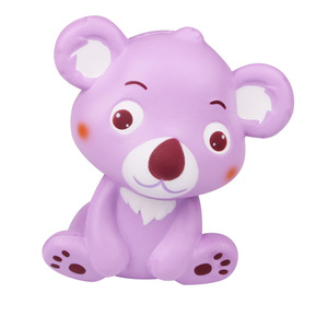 Lindo peluche de koala morado, figura de animal de dibujos animados de plástico suave para actividades promocionales - Product Image 1