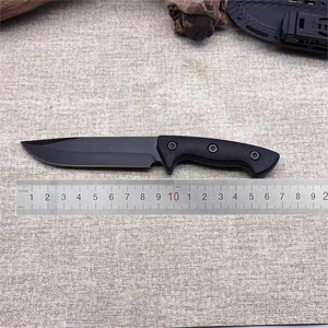 Cuchillo Táctico HL de Acero Inoxidable con Hoja Fija y Mango de Plástico, Punta de Lanza, Silbato de Supervivencia para Camping al Aire Libre, Varillas de Magnesio - Product Image 5