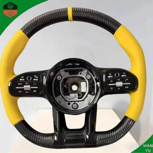 Volant de direction <span class=keywords><strong>F1</strong></span> en fibre de carbone personnalisé pour Mercedes Benz W204 W205 CLE GLC A45 - Product Image 3