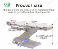 Table de massage électrique multifonctionnelle avec revêtement en cuir synthétique, design confortable pour une utilisation en spa et salon