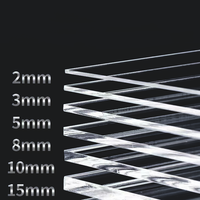 Feuille acrylique transparente à découper personnalisée Feuille de plexiglas de 6mm 10mm 18mm 20mm d'épaisseur 4 pieds x 8 pieds