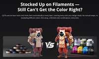 Imprimante 3D couleur Flashforge CJ270 MJP, haute précision 7μm, 180*120*100mm, support soluble dans l'eau, imprimante 3D UV colorée