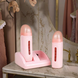 Chauffe-<span class=keywords><strong>cire</strong></span> d'épilation indolore électrique <span class=keywords><strong>professionnel</strong></span> Double rouleau pour visage corps pieds Machine à cirer la peau sensible à bas prix - Product Image 5