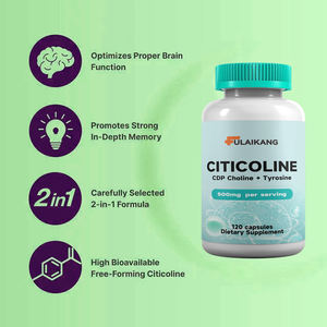 Citicoline <span class=keywords><strong>500</strong></span> mg <span class=keywords><strong>Tyrosine</strong></span> 120 Capsules Complément Alimentaire pour Tous, Sauf Femmes Enceintes - Product Image 4