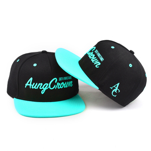 Promozione della fabbrica cappellino SnapBack da basket bicolore a bordo piatto a 6 pannelli, cappello Snapback Hip Hop personalizzato alla moda - Product Image 6
