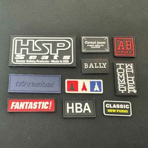 Wholesale Manufacturer <b>Sew</b> on Hook Loop Backing 3D Personalized Embossed Letters Custom PVC Soft Rubber Patches for Clothing - Product Image 2