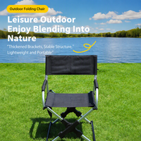 Chaise longue pliable portable en alliage d'aluminium, tissu Oxford, pour camping, pêche, plage, pique-nique, siège d'extérieur