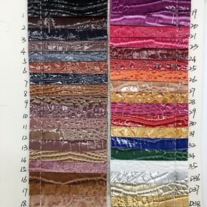 Cuero Sintético de PVC con Acabado Cocodrilo Brillante <span class=keywords><strong>Kenta</strong></span>, Impermeable y Repujado, 0.8mm de Grosor, para Bolsos de Mujer - Product Image 4