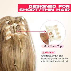 Extensions de queue de cheval à pince de 12 pouces, synthétiques, douces et naturelles, ondulées, pour ajouter longueur et volume, blond <span class=keywords><strong>doré</strong></span> avec pointes claires pour femmes - Product Image 4