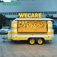 Wecare Vintage Koffiebakkerij Snelle Volledig Uitgeruste Concessie Foodtruck Mobiele Restaurantkeuken Aanhangwagen Bar Foodtrailer