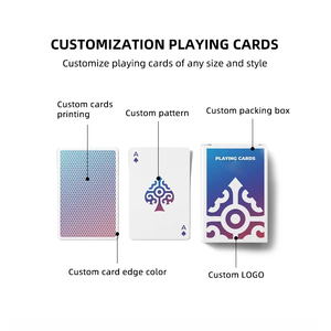 Aangepaste speelkaarten PVC waterdicht geborduurd patroon poker set doos entertainment cadeau ontwerp speelkaarten - Product Image 3