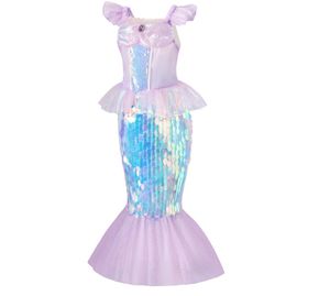 فستان حورية البحر للفتيات الصغار عيد الهالوين عيد الميلاد للأطفال فيلم تلفزيوني زي كرنفال حفلة هالوين تأثيري - Product Image 5
