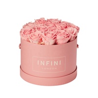 Grande taille fleur cylindre boîte ronde pour cadeau personnalisé Logo tube emballage cylindre boîte mariages décoration