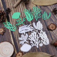 Vendita calda di erba marina taglio di metallo muore per Scrapbooking Album da te goffratura educativo biglietto di auguri piante Marine fustelle
