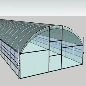 하이 퀄리티 대형 단일 스팬 터널 온실 더블 레이어 농업 필름 수경 경제 플라스틱 철강 건설 - Product Image 1