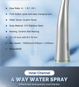 Hoge Kwaliteit Glasvezel 4: <span class=keywords><strong>1</strong></span>/8: <span class=keywords><strong>1</strong></span>/<span class=keywords><strong>16</strong></span>: <span class=keywords><strong>1</strong></span> Tandheelkundige Contra Hoek Handstuk - Product Image 6