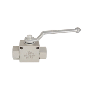 Roke 1/2 NPT High Pressure 500bar Ball <strong>Valve</strong> Forged Stainless Steel VH2V CWP Hydraulic Control Water Gas Oil OEM Customizable - Product Image 3
