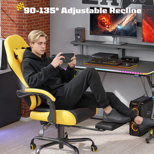 <span class=keywords><strong>Silla</strong></span> Gamer Ergonómica Moderna, Grande y Alta, Giratoria, con Función de Balanceo, para Oficina y Videojuegos, Económica, de Alta Calidad - Product Image 6