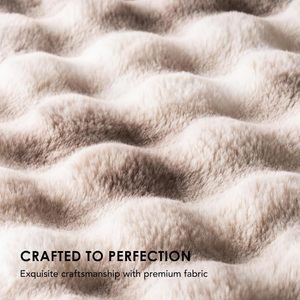 Chăn lông giả mềm mại, dày dặn, kiểu bong bóng, nhiều kích cỡ, có trọng lượng, dùng cho ghế sofa - Product Image 5