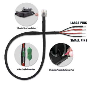 Cáp nguồn cứng đa kích cỡ RJ11, đầu nối gương, dây dẫn radar cho máy dò radar Escort <span class=keywords><strong>Valentine</strong></span> One Uniden Beltronics - Product Image 6