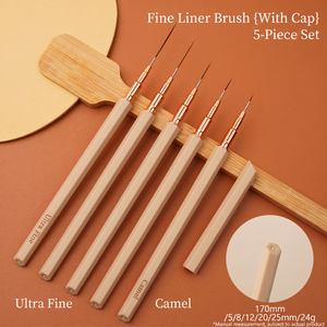 Ensemble de pinceaux hexagonaux anti-roulement pour nail art, légers, en nylon souple, à poils flexibles, pour gel et vernis, outil de manucure pour salons de beauté - Product Image 5