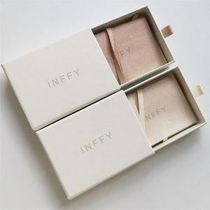 Personalized Logo Gift Rigid Cardboard Jewelry <b>Box</b> Embossing Matt Lamination UV Coating Recycled Magnetic Closure Sliding Drawer - Product Image 2