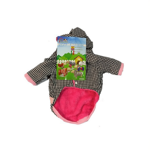Cappotto per cani con motivo a quadri, fodera rosa, per tutte le stagioni, comodo abbigliamento per cani - Product Image 3
