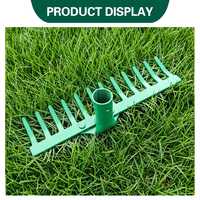 Râteaux à feuilles en métal à 12 dents, outils de jardinage durables pour la ferme