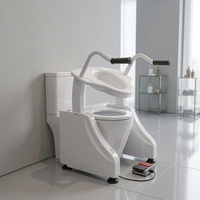 Siège de toilette automatique réglable en hauteur, siège de toilette médical pour personnes handicapées