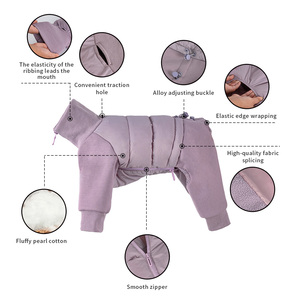 Nuevo Abrigo Impermeable para Perro de Poliéster a la Moda con Arnés Integrado Ropa de Diseño de Invierno para Mascotas al Por Mayor - Product Image 3