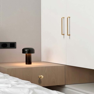 Nordic Style Solid Zinc Alloy Cabinet Pulls <strong>Knobs</strong> Brushed Gold Finish for Kitchen Dresser Drawer-Antirust Durable Handles - Product Image 6
