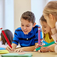 Vente en gros, crayon en bois personnalisé de grande taille, crayon géant HB Graphite pour enfants, cadeau, papeterie promotionnelle
