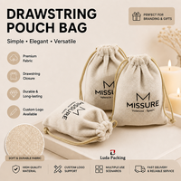 Pochette à bijoux en flanelle avec cordon de serrage, sac cadeau en velours doux, logo personnalisé, vente en gros, emballage pour bagues, colliers, boucles d'oreilles pour boutique de mariée