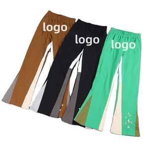 Pantalones Jogger Baggy Acampanados FL330 Personalizados para Hombre, Casuales, de Peso Medio, con Retazos, Ecológicos, Sueltos, con Efecto Salpicado de Pintura - Product Image 4