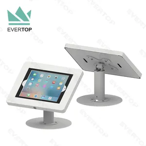 Kiosk Tablet Stand LST11-C Rotary Locking Counter Desktop For IPad Tablet Kiosk Metal Desktop Tablet Kiosk Android Tablet Kiosk Stand With Lock