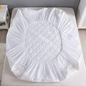 <span class=keywords><strong>Protector</strong></span> de colchón de poliéster Hotel 100% en tamaños individuales, dobles, King, para <span class=keywords><strong>cama</strong></span>, uso en hoteles - Product Image 3