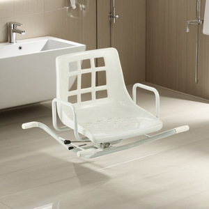 Foxconn Adjustable <b>Shower</b> Chair With Backrest Aluminum Alloy 160kg Capacity For Elderly Disabled Pregnant Women Rehabilitation - Product Image 1