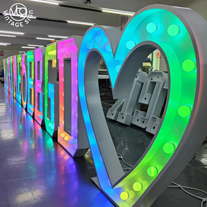 Custom Love LED Marque Letras Luces Led Marquee Letter Bulb RGB Led Sign Bulb Marquee Letter Wedding 4ft Marry Me - Product Image 3