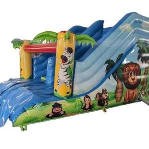 Château gonflable commercial de grande taille avec toboggan aquatique, piscine, château gonflable pour enfants pour la publicité - Product Image 6