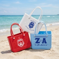 Premium EVA Strandtasche Tragbare Wasserdichte Greek Life Sorority Bid Day Geschenk Große Kapazität Individuelles Logo Ketten