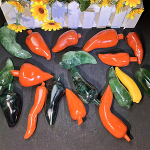 Artesanías de <span class=keywords><strong>Cristal</strong></span> Natural Talladas a Mano: <span class=keywords><strong>Cristal</strong></span> Rojo Pimienta, Jaspe <span class=keywords><strong>Verde</strong></span> Pimienta, Fluorita <span class=keywords><strong>Verde</strong></span> Pimienta en Venta - Product Image 1