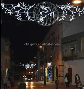 Réverbère suspendu extérieur commercial de motifs de décoration de vacances de Noël - Product Image 4