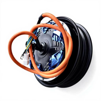 Moteur de vélo électrique 40H 12 pouces 1KW2KW3KW 60V72V, moteur à moyeu CC sans balais, étanche, couleur titane, avec couple de 145 Nm