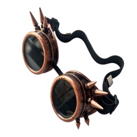 Lunettes de soleil tendance style vintage, lunettes steampunk, lunettes de soudeur punk, accessoires de cosplay, accessoires de déguisement pour Halloween