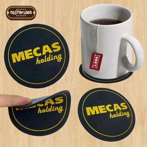 Soft Rubber Custom <b>Paper</b> for Drinks Bulk Silicone <b>Coasters</b> - Product Image 1